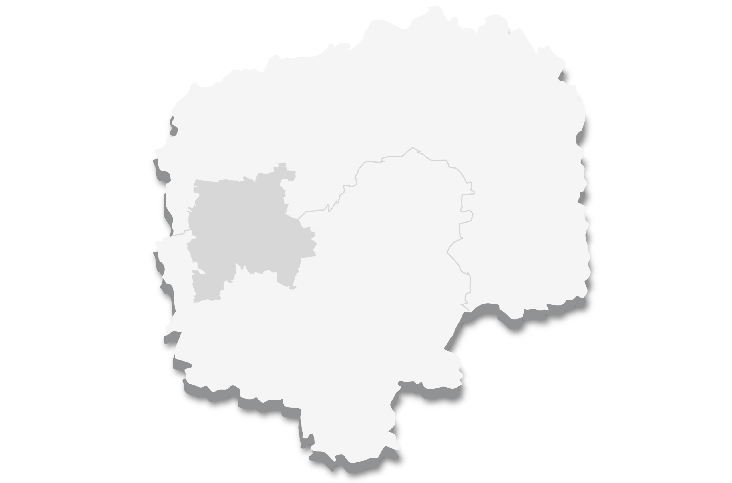 Karte von Leipzig und Umgebung